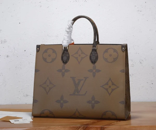 Louis Vuitton Onthego Gm Monogram Giant Canvas, Brown Monogram M45320 41cm, Designer Handbags, Womens Purse, luxury bags