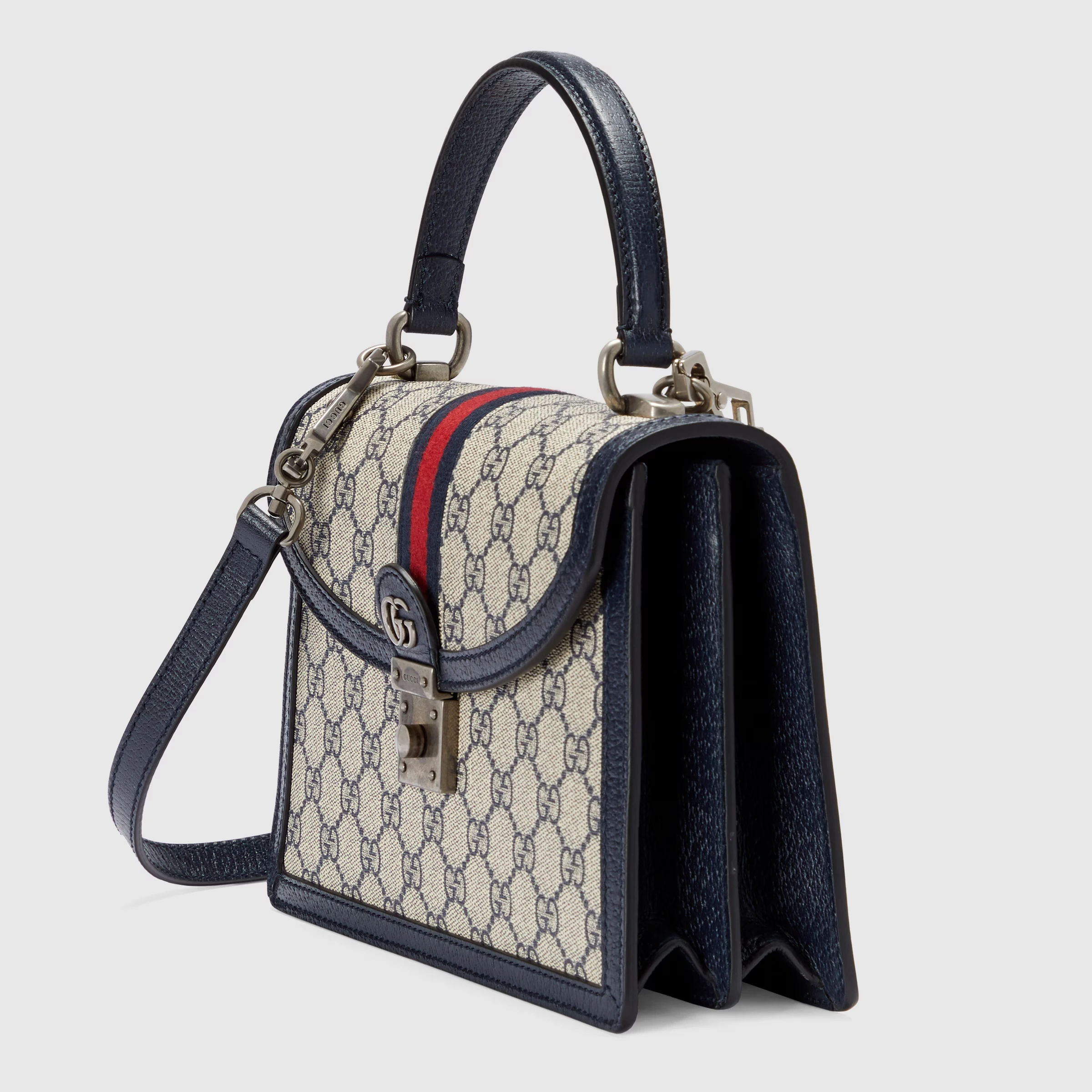 Ophidia GG Small Top Handle Bag - view 3