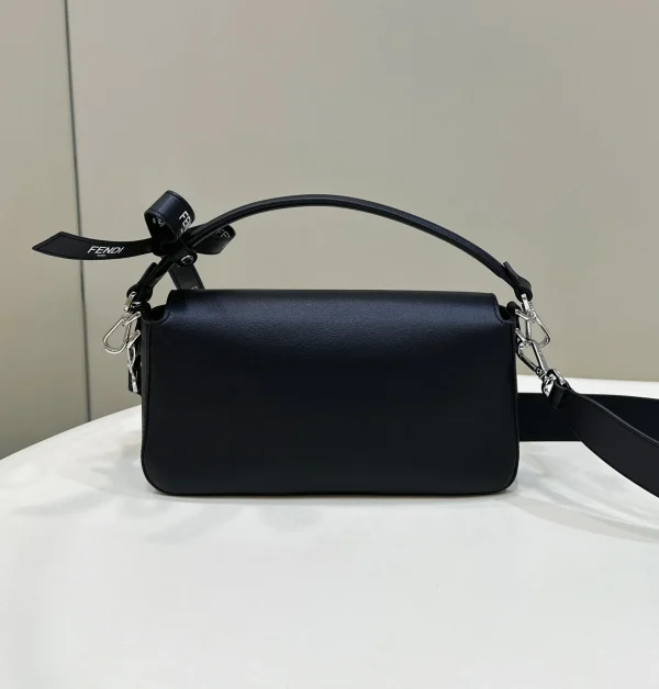 691a0745-a384ae0e6c5a.webp Fendi By Marc Jacobs Maxi Baguette Canvas Bag In Leather Black 26Cm/ 10.2in