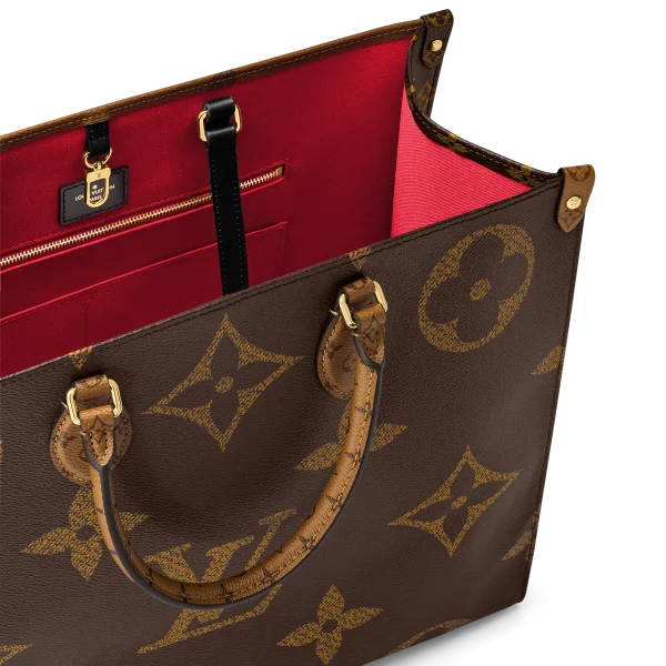 Louis Vuitton Onthego Gm Monogram Giant Canvas, Brown Monogram M45320 41cm, Designer Handbags, Womens Purse, luxury bags