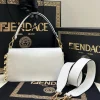 Fendace Baguette Brooch White 28cm/ 11.02in