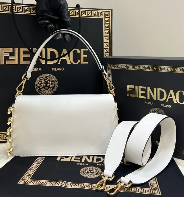 Fendace Baguette Brooch White 28cm/ 11.02in