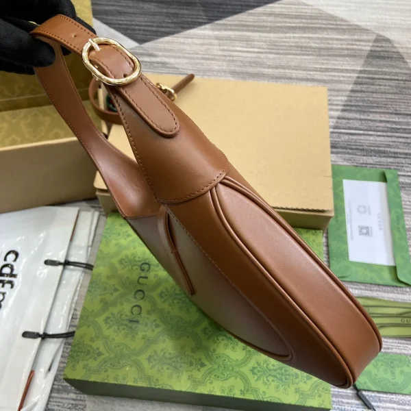 6e840ab3-3ac938b0f467.webp Gucci Jackie 1961 Small Hobo Bag In Brown Leather 27.5cm