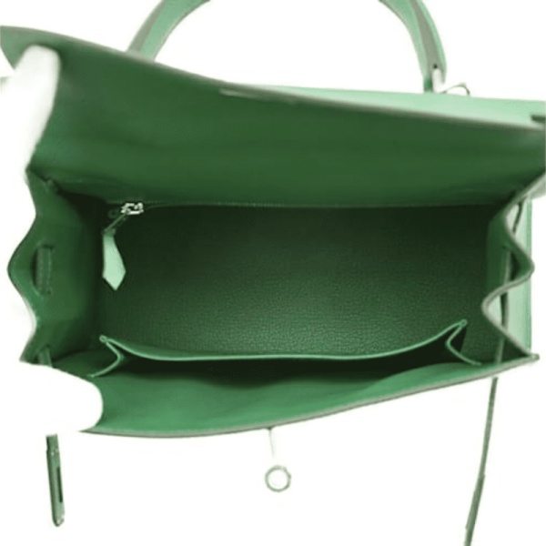 Hermes Kelly 28 Bag In Emerald Green Leather For Women 28cm/11in