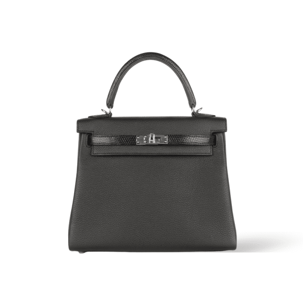 7-2-1-2076faf09135.webp Hermes Kelly 28 Bag In Togo Black Leather For Women 28cm/11in
