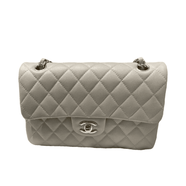 7-3c77d556f3e2.webp Chanel Classic Flap Bag 25 cm Grey- Gold Tone Hardware A01112, Designer Handbags, Women’s Purse, luxury bags, Chanel bags