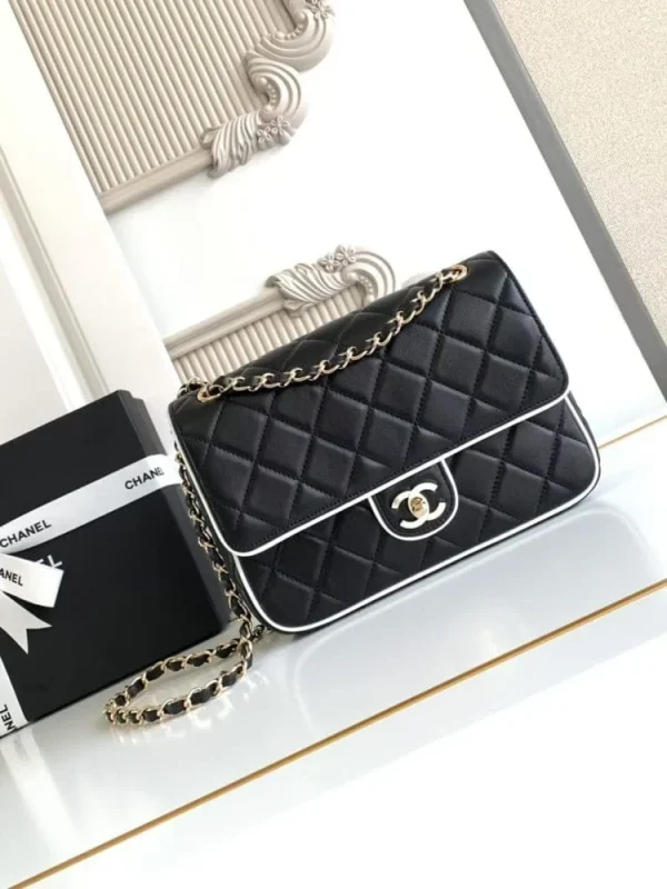 70621ad5-9386046f9d61.webp Chanel Small Graphic Frame Flap Bag Black 23cm, Designer Handbags, Women’s Purse, luxury bags, Chanel bags