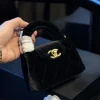 72-1-a9228762ed89.webp Chanel Velvet Nano Kelly Re Edition Black 13Cm/5.1in, Designer Handbags, Women’s Purse, luxury bags, Chanel bags