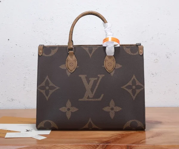 73dcbb584d60768f7002508e831addfe-3e9fca6ab7a8.webp Louis Vuitton On The Go MM Monogram Medium Tote Bag Brown M45321 35cm, Designer Handbags, Womens Purse, luxury bags