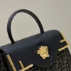Fendi x Versace Fendace La Medusa Top Handle Bag Zucca Canvas 25cm