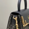 Fendi x Versace Fendace La Medusa Top Handle Bag Zucca Canvas 25cm