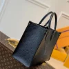 7d4562e4-c1df2c68adce.webp Louis Vuitton Onthego MM Bicolor Monogram Empreinte Leather Black M45595 35cm, Designer Handbags, Womens Purse, luxury bags