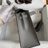 Hermes Kelly 25 Bag In Dark Grey Epsom Leather For Women 25cm/10in
