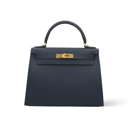 8-2-1-cbfee7dac130.webp Hermes Kelly 28 Bag In Blue Sapphire Leather For Women 28cm/11in