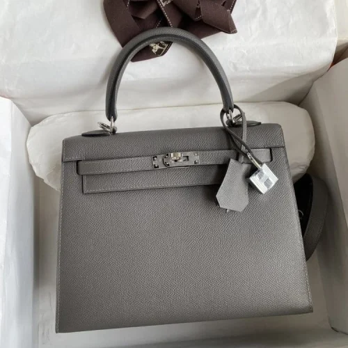 8.4-6fa90796ceb8.webp Hermes Kelly 25 Bag In Dark Grey Epsom Leather For Women 25cm/10in