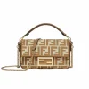 82-8-92315609236f.webp Fendi Baguette Mini Ff Jacquard Fabric Bag Beige 21Cm