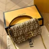 84-10-4ced63dfaf1b.webp Fendi Baguette Mini Ff Jacquard Fabric Bag Beige 21Cm
