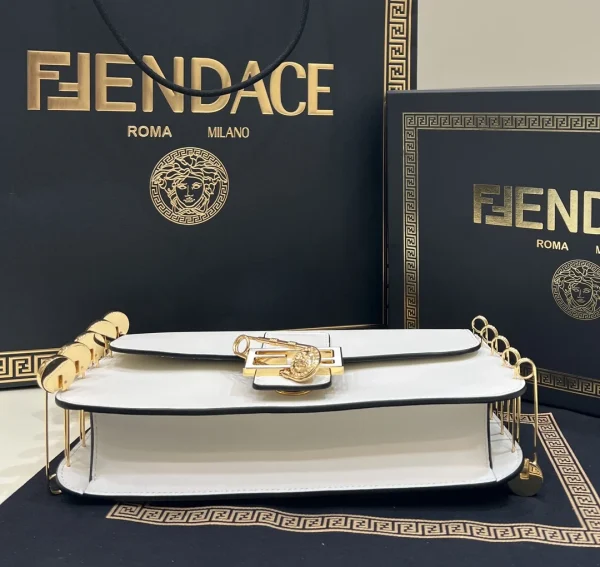 Fendace Baguette Brooch White 28cm/ 11.02in