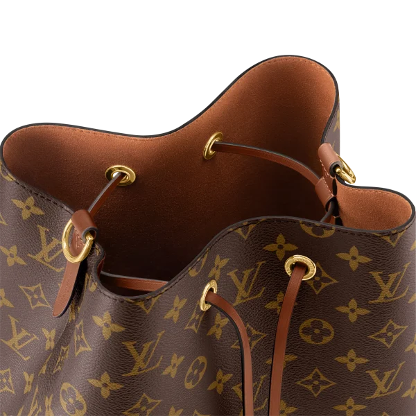 853E3C28-E5B9-36DF-9962-F36B3E3698BC-c283024fa0a4.webp Louis Vuitton Luxury Monogram Canvas And Leather Handbag Neonoe Caramel, Designer Handbags, Womens Purse, luxury bags