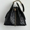 85685d24-f0b1283af7f9.webp Chanel crossbody bag 25 Medium Handbag Grained Calfskin & Gold-Tone Metal Black 40cm/15.7in, Designer Handbags, Women’s Purse, luxury bags, Chanel bags