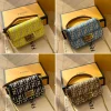 87-7-d23701bbd457.webp Fendi Baguette Mini Ff Jacquard Fabric Bag Beige 21Cm