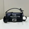 8edb823e-7dd512ada04a.webp Fendi By Marc Jacobs Maxi Baguette Canvas Bag In Leather Black 26Cm/ 10.2in