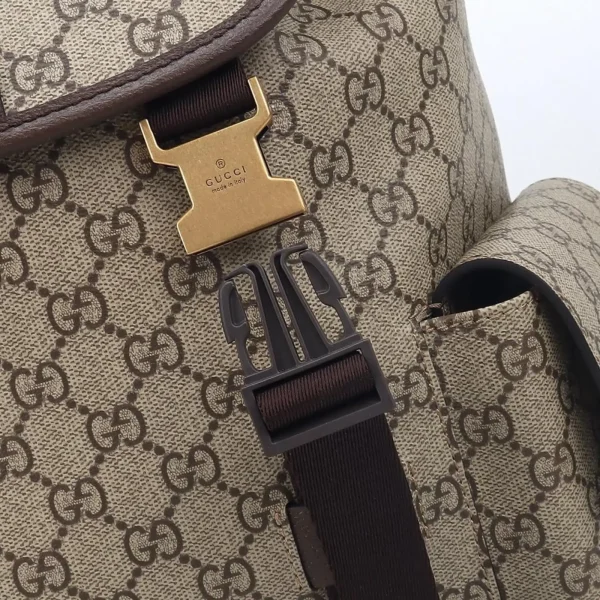 9-1-4df095864f9c.webp Gucci Ophidia Large Backpack 839110 Beige And Dark Brown 35cm/13.8in