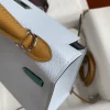 Hermes Kelly 25 Bag In Turquoise Epsom Leather For Women 25cm/10in