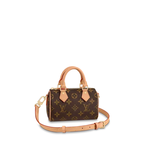 92-176b6b44e0c1.webp Louis Vuitton Nano Speedy Beige 16Cm, Designer Handbags, Womens Purse, luxury bags