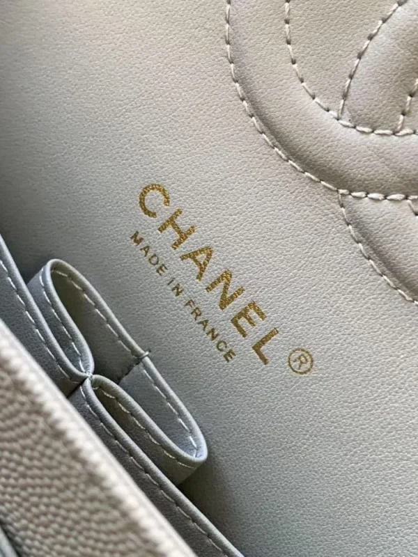 94fcebb3-0a97ca44d6aa.webp Chanel Classic Flap Bag 25 cm Light Blue Caviar Gold-Tone Hardware A01112, Designer Handbags, Women’s Purse, luxury bags, Chanel bags