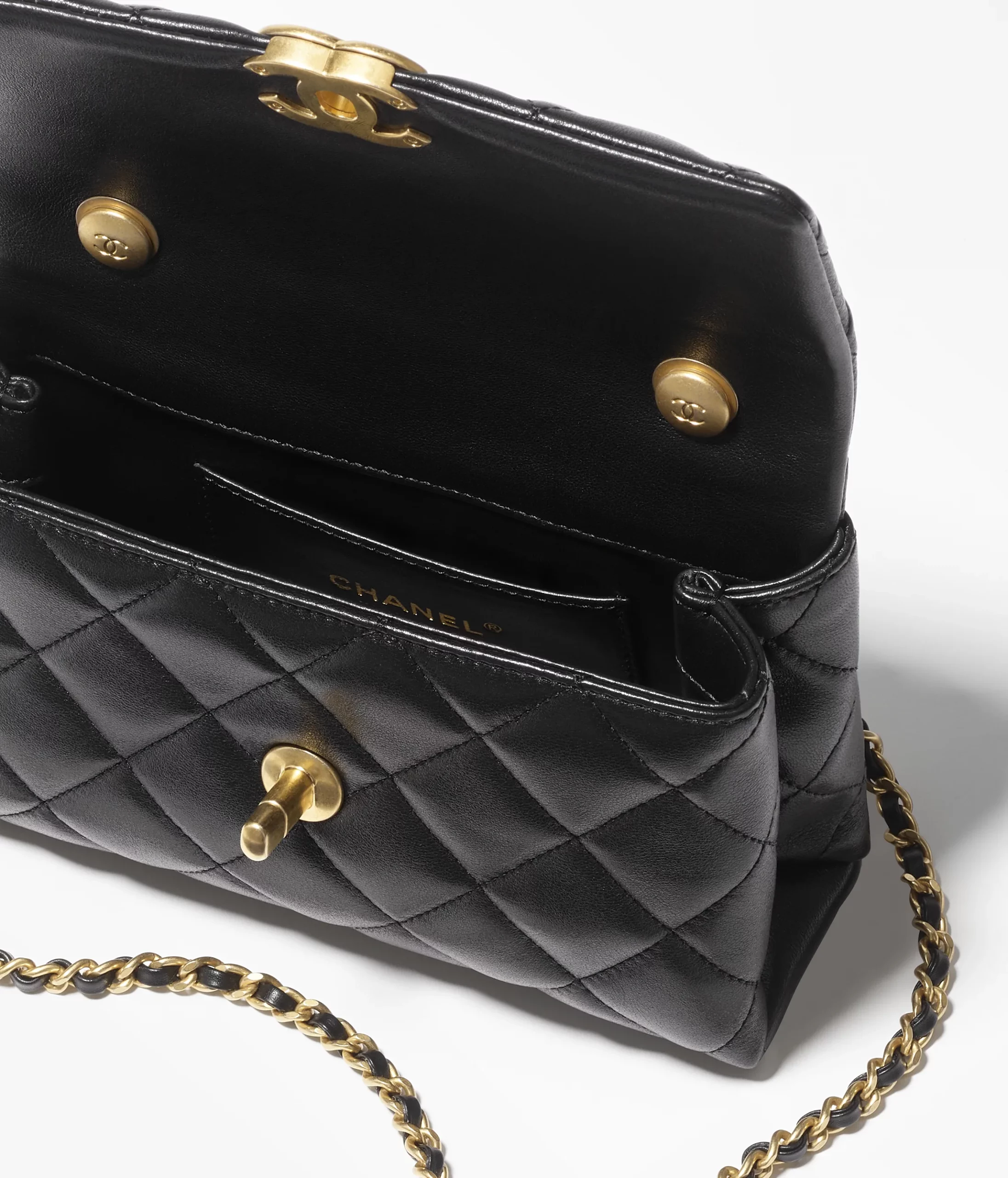 Mini Flap Bag With Top Handle - view 4