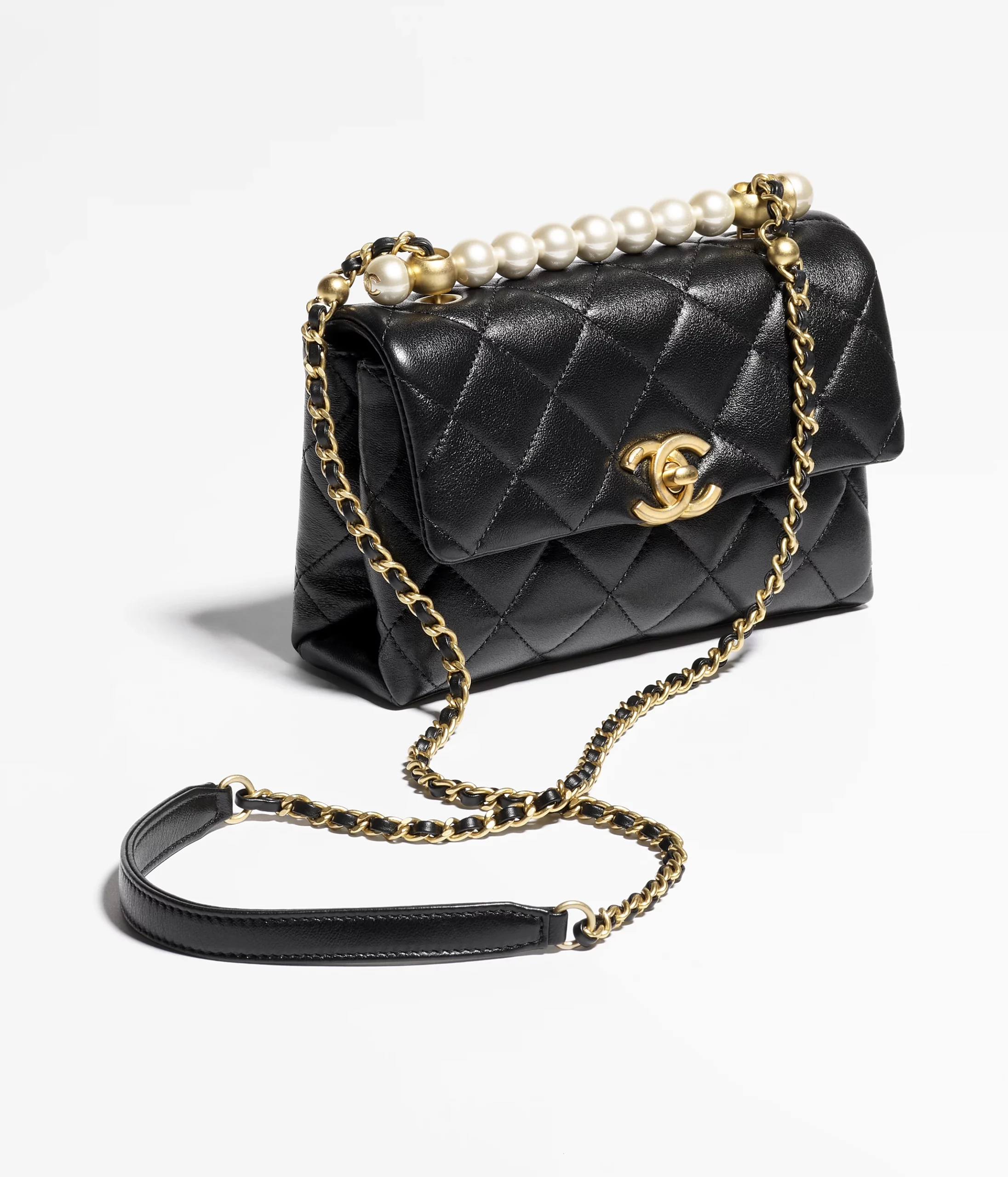 Mini Flap Bag With Top Handle - view 2
