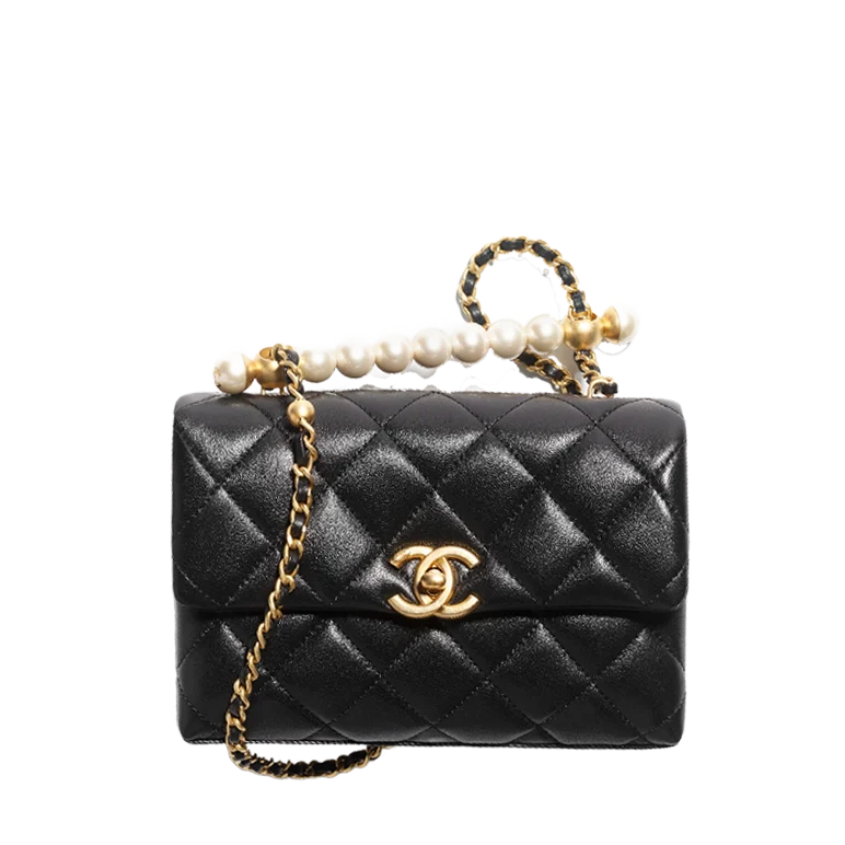 Mini Flap Bag With Top Handle - view 1