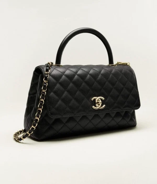 9543172423710-7a4669466389.webp Chanel Coco Large Flap Bag With Top Handle 29cm, Designer Handbags, Women’s Purse, luxury bags, Chanel bags