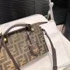 96-7-bb131446155c.webp Fendi By The Way Soft Medium Brown Ff Jacquard Fabric Bag 27Cm