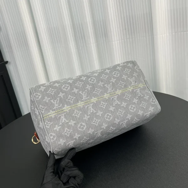 99adf698-93c6a4836328.webp Louis Vuitton LV Speedy Soft 30 Monogram Denim Bag in Grey 30cm/ 11.8 in, Designer Handbags, Womens Purse, luxury bags