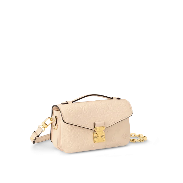 Louis Vuitton Pochette Mtis East West Monogram Empreinte Leather – Women – Handbags Cream, Designer Handbags, Womens Purse, luxury bags