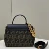 Fendi x Versace Fendace La Medusa Top Handle Bag Zucca Canvas 25cm