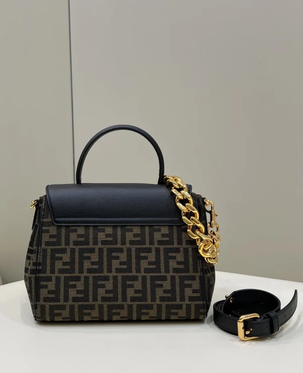 Fendi x Versace Fendace La Medusa Top Handle Bag Zucca Canvas 25cm