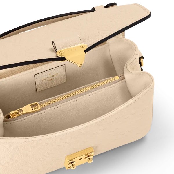 Louis Vuitton Pochette Mtis East West Monogram Empreinte Leather – Women – Handbags Cream, Designer Handbags, Womens Purse, luxury bags