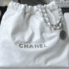 Anh-man-hinh-2023-09-24-luc-23.58.18-4007613c52ee.webp Chanel 22 Handbag White 42Cm/16.4in As3261 With Silver, Designer Handbags, Women’s Purse, luxury bags, Chanel bags