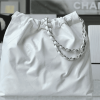 Anh-man-hinh-2023-09-24-luc-23.58.45-534ffdb761f8.webp Chanel 22 Handbag White 42Cm/16.4in As3261 With Silver, Designer Handbags, Women’s Purse, luxury bags, Chanel bags