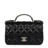 Mini Rectangular Crystal Top Handle Flap Bag
