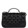 Mini Rectangular Crystal Top Handle Flap Bag