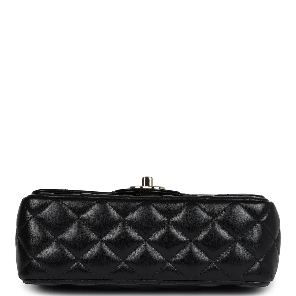 Mini Rectangular Crystal Top Handle Flap Bag - view 4