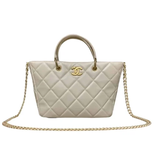 CNB1-3-2-5da8c8fb04da.webp Chanel Small Shopping Bag White 25Cm As4188, Designer Handbags, Women’s Purse, luxury bags, Chanel bags