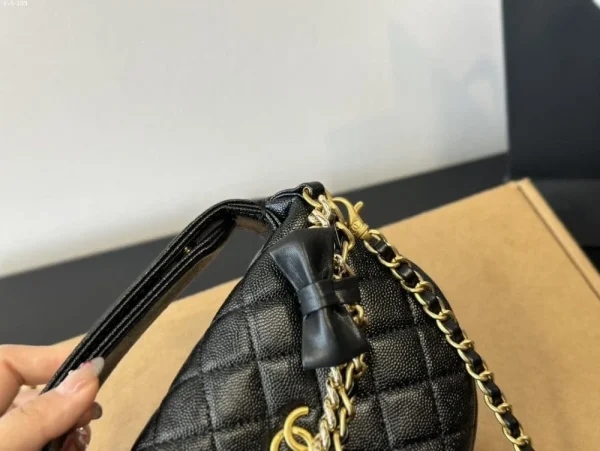 Chanel Pouch Grained Shiny Calfskin Black 17Cm/6.7in Ap3943 B16288 94305, Designer Handbags, Women’s Purse, luxury bags, Chanel bags