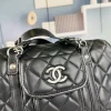 CNB6-20-837b5576ff7b.webp Chanel Casual Riviera Bowling Bag Quilted Calfskin Medium Black 32Cm/12.6in, Designer Handbags, Women’s Purse, luxury bags, Chanel bags
