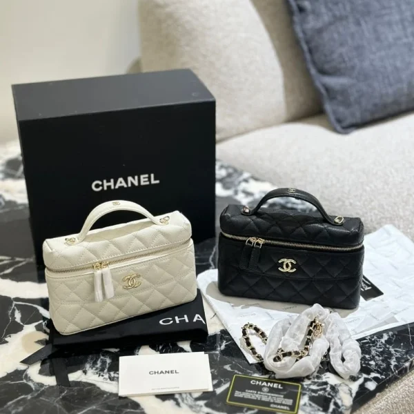 CNBB1-100-888a2929789f.webp Chanel Long Vanity With Chain White 19.5Cm/7.7in, Designer Handbags, Women’s Purse, luxury bags, Chanel bags