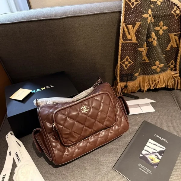 Chanel Small Camera Case Burgundy 25Cm As5220 B18234 Nzv44, Designer Handbags, Women’s Purse, luxury bags, Chanel bags
